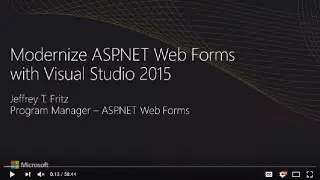 Modernise ASP.NET Web Forms with Visual Studio 2015