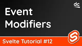 Event Modifiers - Svelte Tutorial #12