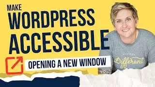 How to Fix the Accessibility Error - open window in new tab or window