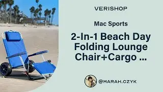 Mac Sports 2-In-1 Beach Day Folding Lounge Chair+Cargo Cart For Outdoors Sunbathing Review