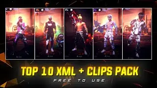 🔺Free Fire Top 10 Xml + Cc + Clips 🔸ff Clips For Editing🔸ff Emote Clips 🔸ff clip🔻