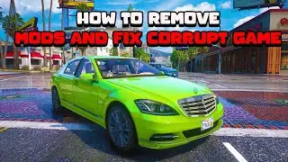 GTA V PC Tutorials | How to Remove Mods (Unistall/Corrupt) Game Fix GTA 5 MODS