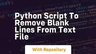 Python script to remove blank lines from text file