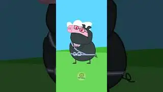 Daddy Pig Ninja  protect George 