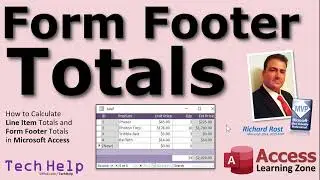 How to Calculate Line Item Totals and Form Footer Totals in Microsoft Access (Sum Function)