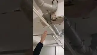 Tesisatçılar bina kolon ve kirişlerine hasar vermiş