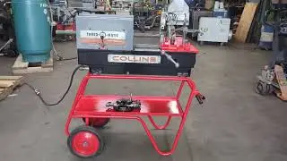 Collins 22 THRED-O-MATIC Pipe Threader Threading Machine With Dolly Rothenberger