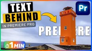 How to Put Text BEHIND Moving Objects in Premiere Pro