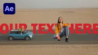 Add Text Behind Moving object in Adobe After effects tutorial