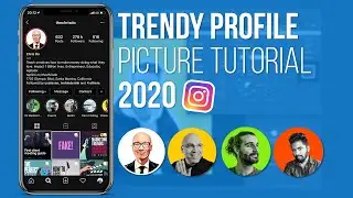 How to edit a Trendy Profile Picture for Instagram in 2020! (Quick & Easy!)