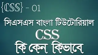 সিএসএস বাংলা টিউটোরিয়াল - CSS Tutorial Bangla 01