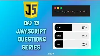 JavaScript Questions Series - 13 | #javascript #coding #mcq #snippets #code #js #viral #738 #project