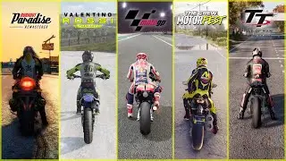 Physics and Logic in (Burnout, MotoGP, Motorfest, Valentino, Ride5, TT isle of man, Mxvsatv)