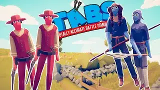 КОВБОИ ПРОТИВ ФЕРМЕРОВ! - Totally Accurate Battle Simulator - Прохождение #23 tabs