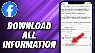 How To Download All Facebook Information (2024) - Quick Help