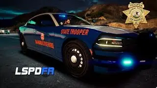 GTA 5 LSPDFR - Realistic Radar Patrol - San Andreas State Trooper