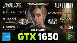 GTX 1650 + I5 13600K (2024 Games Tested)