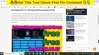 New Windows iOS 12/14/15/16/17 ON iCloud Hello/Passcode Bypass Done HTH ND All in One Tool 2024 Best