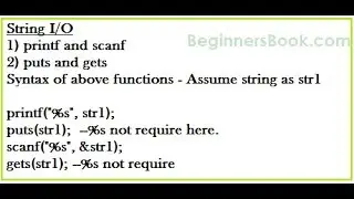 READ AND DISPLAY STRING in C-59