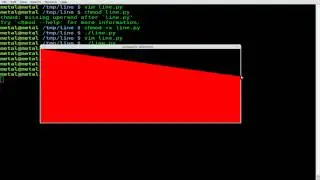 Draw a Line in PyGame - Python - Linux