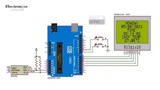 Arduino clock and temperature monitor using DS3231 and Nokia 5110 LCD