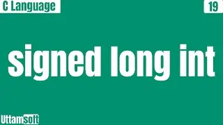 signed long int data type in c programming | size of | range of | signed long | long  | hindi