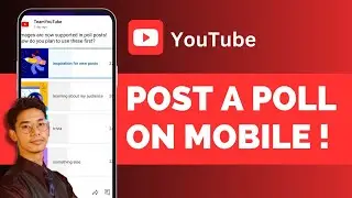 How To Post A Poll On YouTube Mobile 2024 !