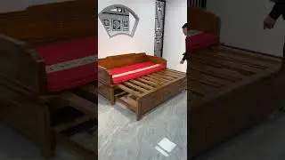 Удивительная деревянная кровать для сна, новые вир   #short