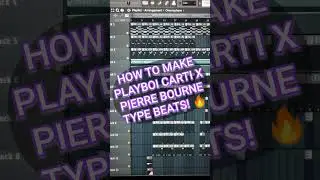 How to make playboi carti x pierre bourne type beats in FL Studio! 