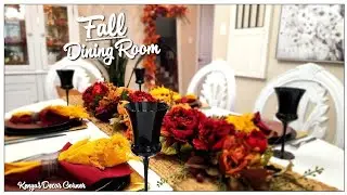 New! Fall Dining Room Decorate With Me #fall2024 | Kenya's Decor Corner