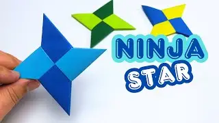 Paper Ninja Star (Shuriken) | How to Make a Paper Ninja Star | Easy Origami Ninja Star | DIY Ideas