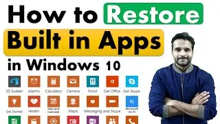 How to Restore Uninstalled Built in Apps in Windows 10 | in Hindi