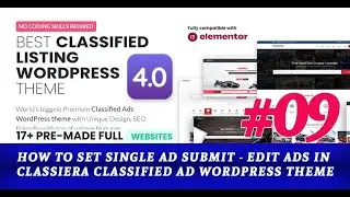 How to Set Single Ad Submit - Edit Ads in Classiera Classified Ad WordPress Theme