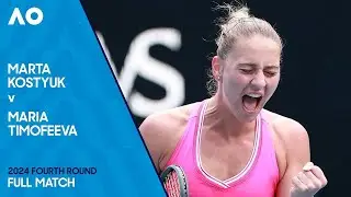 Marta Kostyuk v Maria Timofeeva Full Match | Australian Open 2024 Fourth Round