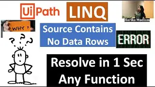 Any Function in LINQ  - Most important for Validation -  Avoid errors while runtime - UiPath LINQ