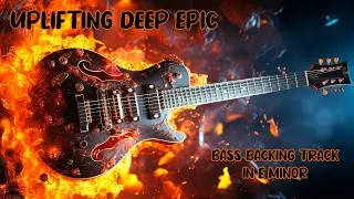 Uplifting Deep Epic Bass Backing Track in E Minor