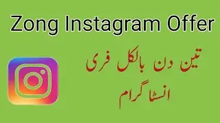 Zong Instagram Package || Zong Instagram Weekly And Monthly  Package