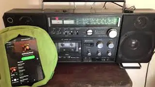 Sanyo M9998K Old Skool Boombox Hip-hop Ghettoblaster Demo Sound Check Ebay