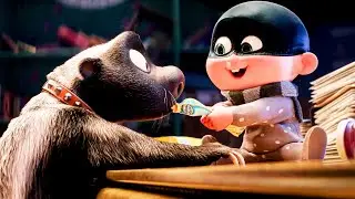 Despicable Me 4 Clip - Baby Gru Tames The Honey Badger (2024) Minions