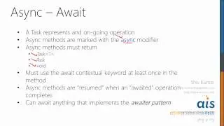 Async Await in C# 5 Part 2