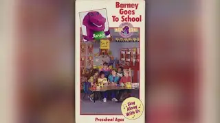 Barney Goes to School (1990) - 1991 VHS