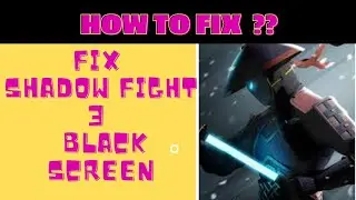 #shadowfight #football HOW TO FIX BLACKSCREEN PROBLEM IN SHADOW FIGHT 3 👥💪🏼| FING 24 😌🆒