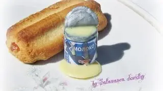 Банка сгущенки из FIMO - МАСТЕР-КЛАСС, кулинарная миниатюра