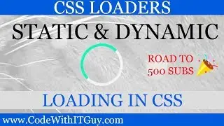 Show Static and Dynamic Preloaders in HTML using Pure CSS & JavaScript [2018]