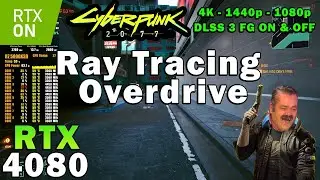 Cyberpunk 2077 1.62 RayTracing OVERDRIVE | RTX 4080 | 5800X3D | 4K - 1440p - 1080p | Max settings