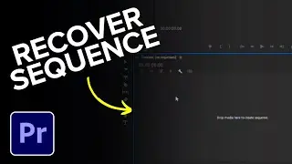 How to Recover Deleted Sequence in Premiere Pro