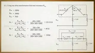 Star Delta Conversion - Problem