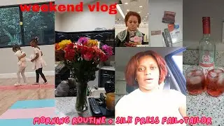 Morning Routine, Silk Press Fail + Shein Home / Weekend Vlog