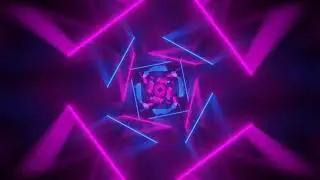 4K Abstract Flying In Futuristic Corridor Seamless