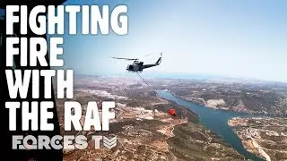 ON BOARD With The RAF Firefighting In Cyprus | Forces TV